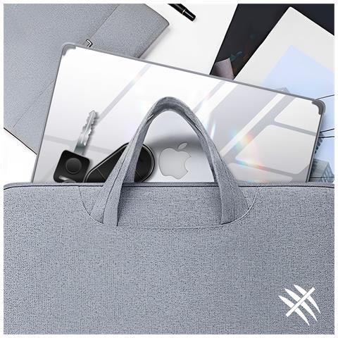 Cover Integrale Per Macbook Pro 16 2023, 2022 E 2021 Anti-urto, Nero Transparente - Foto 2