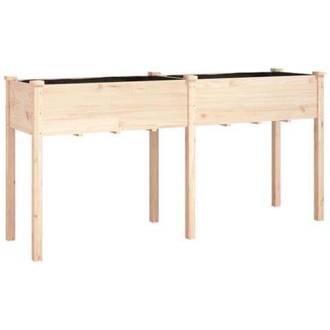 Fioriera Con Fodera 161x45x76 Cm Legno Massello Di Abete - Foto 1