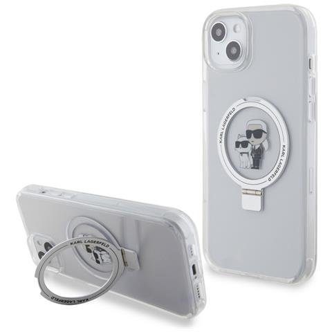 Cover Per Iphone 15 Tpu Ring Stand Karl E Choupette, Trasparente - Foto 2