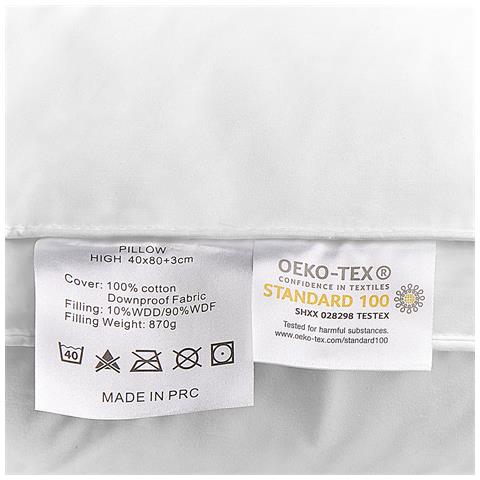 Set Di 2 Guanciali In Piume E Piumino Bianco 40 X 80 Cm Feldberg - Foto 2