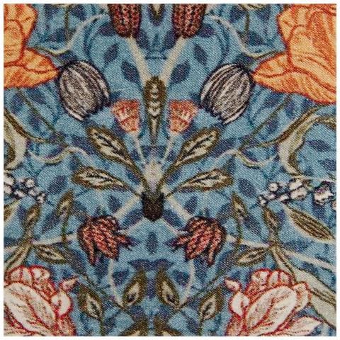 Cuscino Decorativo Mitella Cotone 45 X 45 Cm Floreale Blu - Foto 2