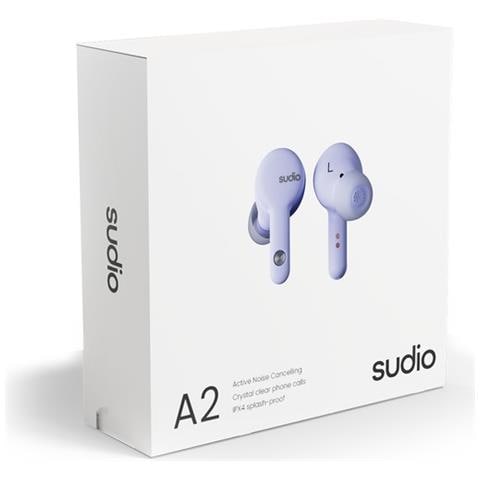 Auricolari Senza Fili A2 Ipx4 Bluetooth 5.2 Con Punte In Silicone, Viola - Foto 4