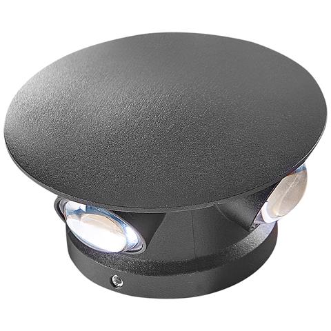 Set Di 2 Luci Da Parete Da Giardino A Led Maurice Nero - Foto 12