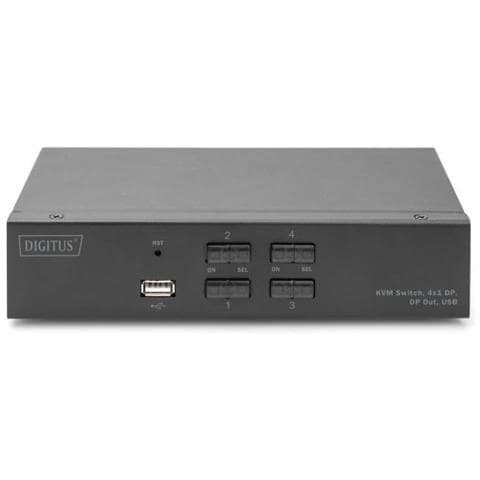 Switch Kvm, 4x1 Dp, Dp Out, Usb - Foto 2