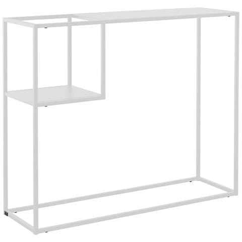 Sisto Consolle Con 1 Ripiano In Metallo Bianco - Foto 1