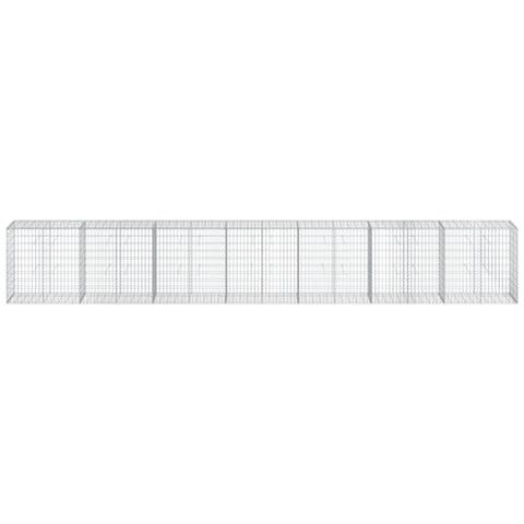 Cesto Gabbione Con Copertura 700x50x100 Cm In Ferro Zincato - Foto 3