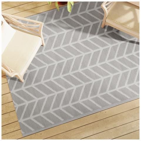 Tappeto Da Esterni Grigio 160x230 Cm In Pp - Foto 1