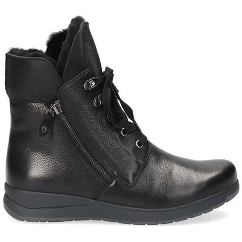 Black Casual Closed Booties Stivaletti Pelle Scarpe Donna Nero Eu 36, 9-26150-29-022 - Foto 1