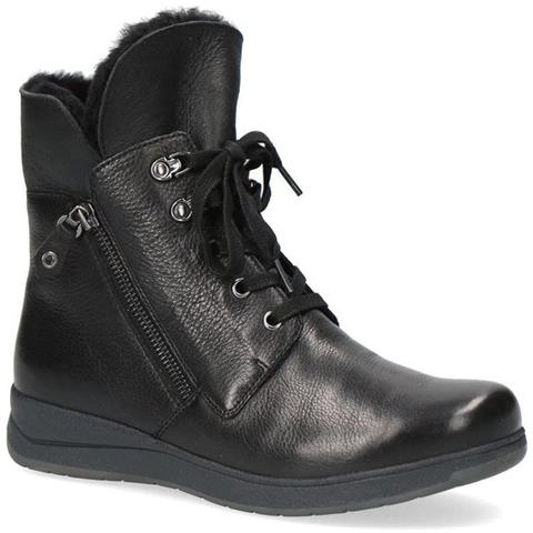 Black Casual Closed Booties Stivaletti Pelle Scarpe Donna Nero Eu 36, 9-26150-29-022 - Foto 2
