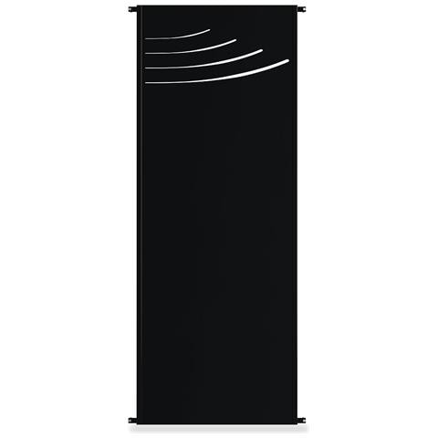 Set Di 3 Pannelli Decorativi Veleta Nero H.160cm Motivi Sul Piano - Foto 2