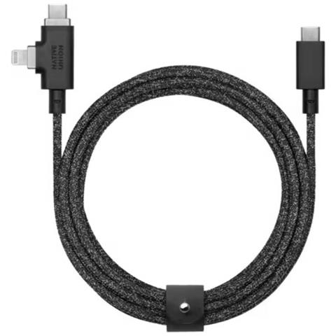 Cavo Di Ricarica Universale 2 In 1 Per Cintura Duo Pro, Nero - Foto 1