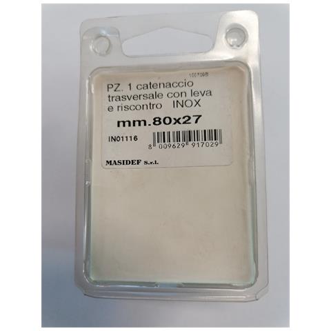 Inox Tec - 1pz Catenaccio Inox  80x27x1,0mm - Foto 3