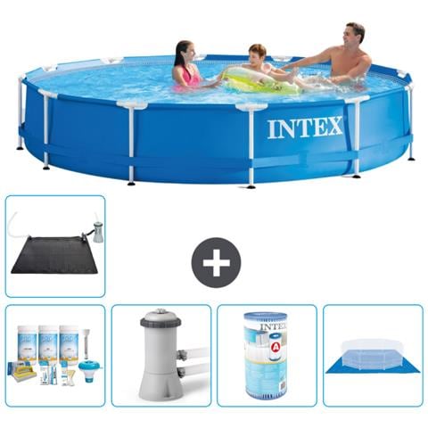 Piscina Fuori Terra - In Giro - 366x76 Cm - Blu - Include Accessori Coordinati A1594 - Foto 1