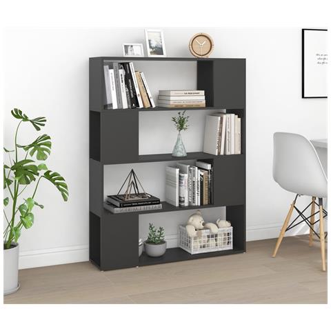Lusso Casadino -  Libreria/divisorio Grigio 100x24x124 Cm - Foto 2