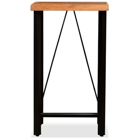 Tavolino Da Bar In Legno Massello Di Acacia 60x60x107 Cm - Foto 1