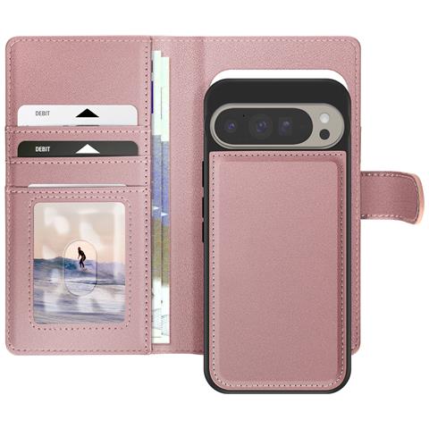 Custodia Per Google Pixel 9 Pro Xl Con Cover Rimovibile, Rosa Champagne - Foto 1
