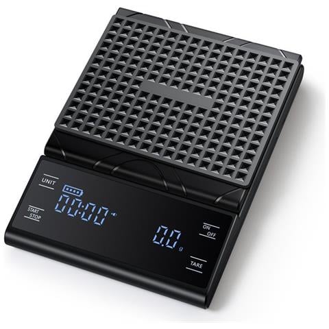 Bilancia Da Caffè Ricaricabile Nera Con Timer - 3kg / 0.1g 3 Kg / 0,1 G - Foto 2