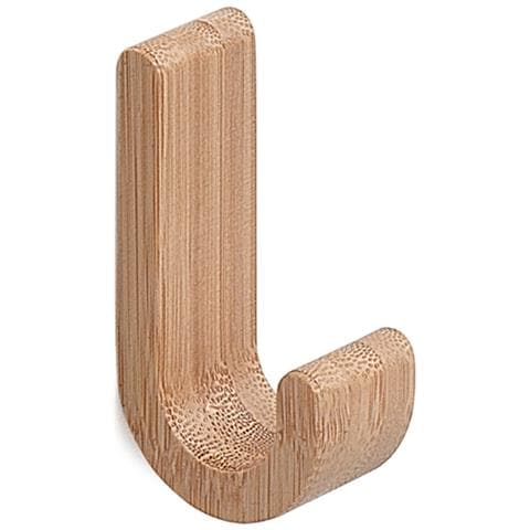 2 Appendiabiti Da Muro In Bambù Hy26 Serie Himalaya - Foto 1