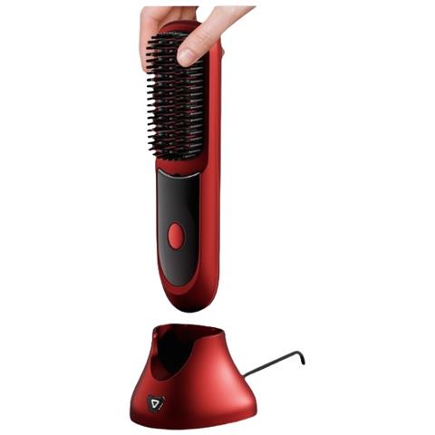 Spazzola Lisciante Portatile Ionica Lcd Senza Fili Per Uno Styling Senza Sforzo Red - Foto 2