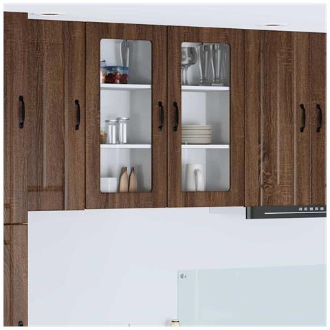 Mobile da cucina con lo scaffale Rovere Marrone 40 x 31 x 80 cm - Foto 2