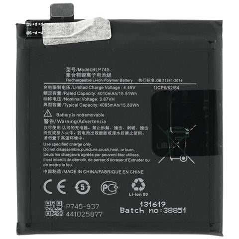 Oem Batteria Testata Ricambio Pari Originale Blp745 Per Oneplus 7t Pro - Foto 1