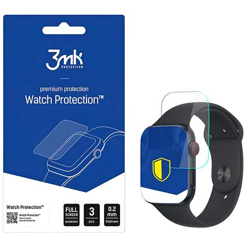 Pellicola Protettiva Per Apple Watch Se 2022 40 Mm 3 Pezzi Antiurto, Trasparente - Foto 5