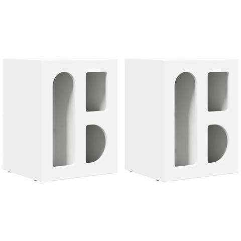 Comodino 2 pcs Bianco 40 x 35 x 50 cm Legno multistrato - Foto 1