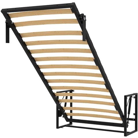 Letto a Scomparsa Morphy Classic - Sistema multifunzionale modulare SizeFlex & TypeFlex, letto a scomparsa salvaspazio ed estensibile con moduli divano (90x190 cm, Verticale) - Foto 1