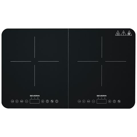 DK 1027 Nero Superficie piana 58 cm Piano cottura a induzione 2 Fornello (i) - Foto 3