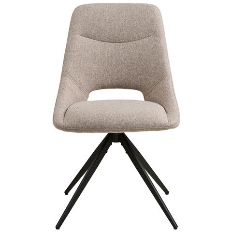 Set Di 2 Sedie Dokka-beige-tessuto-57,5x52x87,5 Cm - Foto 2