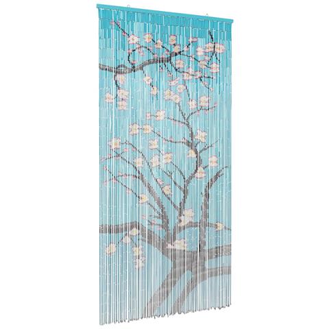 Tenda per Porta Antinsetti multicolore 200 x 100 cm Bambù - Foto 1