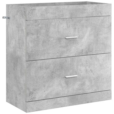 Mobiletto da Bagno Sotto Lavabo Grigio Cemento - Foto 1