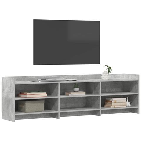 Mobile TV 168 x 33 x 47 cm Grigio Cemento Legno ingegnerizzato - Foto 2