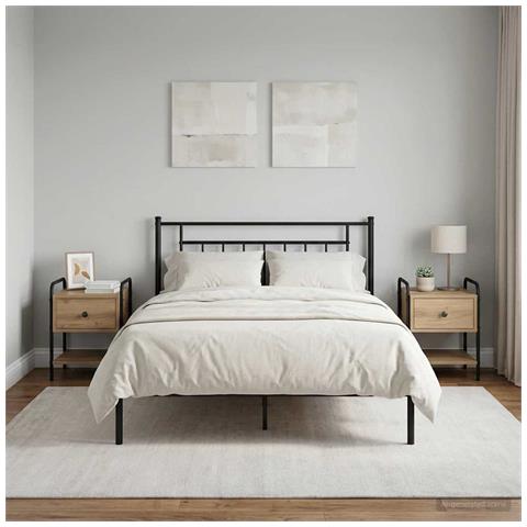 Armadio da Notte 2 pz Rovere Artigianale 35 x 36,5 x 47 cm - Foto 2