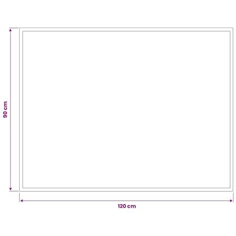Tappetino Grigio Chiaro 120 x 90 cm 100% Poliammide - Foto 3