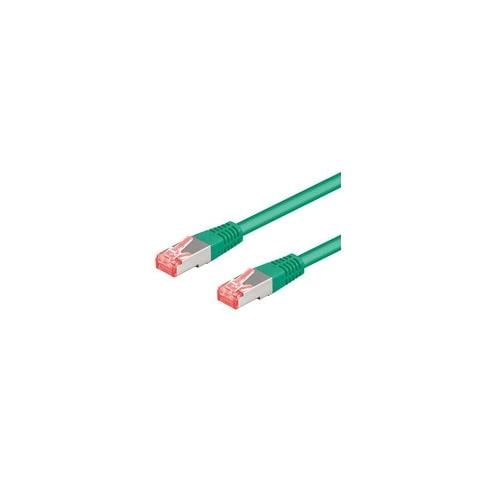 Cavo Rete S-Ftp Cat. 6A Doppia Schermatura Lsoh Colore Verde Mt. 2 - Foto 1