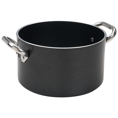 Casseruola Alta 2 Maniglie Diametro 16 cm - Linea Al Black 5 mm - Foto 1