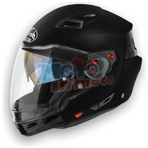 Casco Crossover Executive Color Con Doppia Visiera L Nero Opaco - Foto 1
