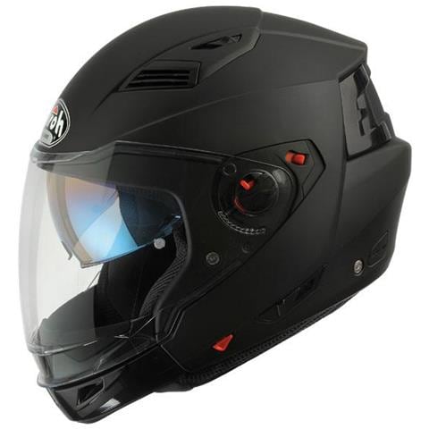 Casco Crossover Executive Color Con Doppia Visiera L Nero Opaco - Foto 2