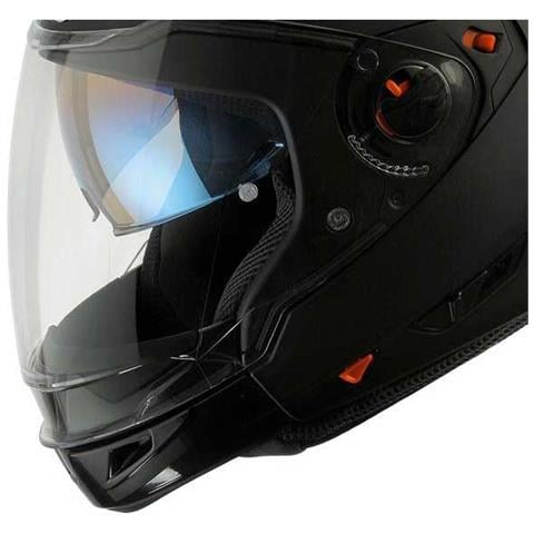 Casco Crossover Executive Color Con Doppia Visiera L Nero Opaco - Foto 4
