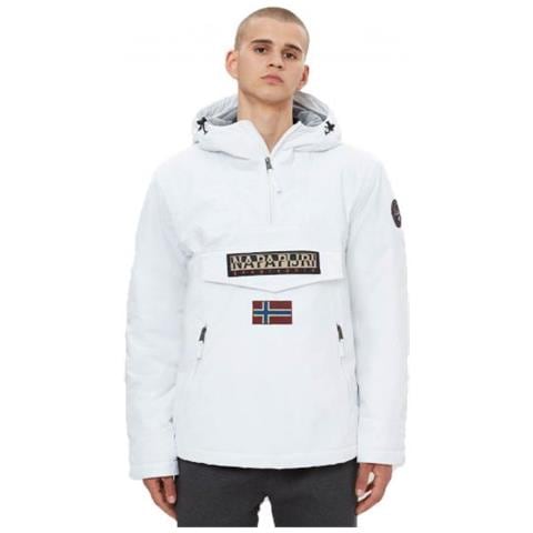 NAPAPIJRI Rainforest Pocket Bright White Jkt Giacca Uomo Taglia S