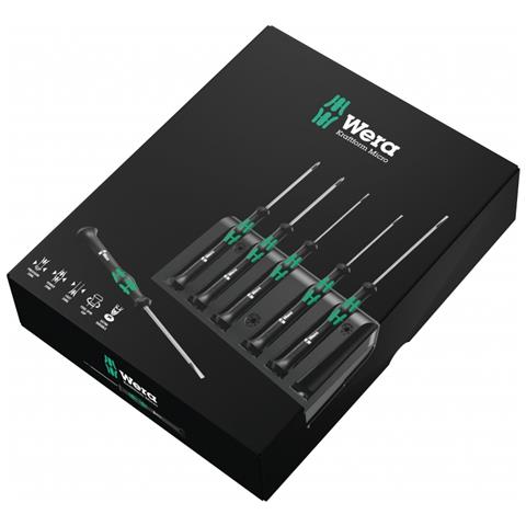 2052/6 Set di Cacciaviti Esagonali e Cremagliera per Applicazioni Elettroniche, 6 Pezzi - Foto 2