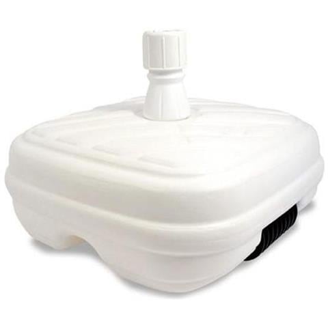 Base Ombrelloni Plastica Bianca Ruota - Foto 1