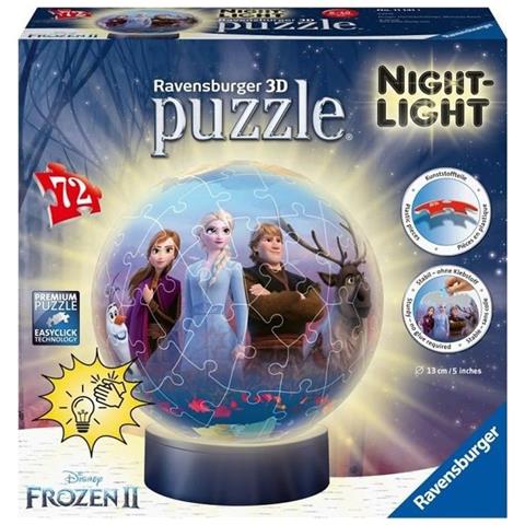 The Snow Queen 2 3D Round Puzzle 72 pezzi illuminati - Foto 1