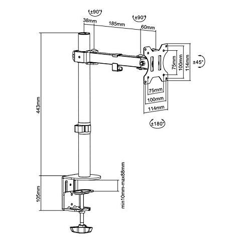 Perché Maclean Supporto Monitor Lcd Scrivania (mc752) - Foto 3