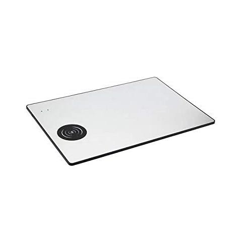 Alluminio Argento Mousepad Del Caricatore Senza Fili 10w - Foto 1
