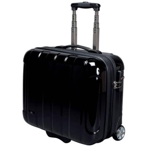 Trolley Portadocumenti Jsa In Policarbonato 43x21x40 Cm Nero 45513 - Foto 1