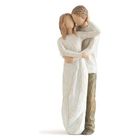 Figura Dipinta A Mano Scolpita Insieme Ad Albero Di Salice - Foto 1