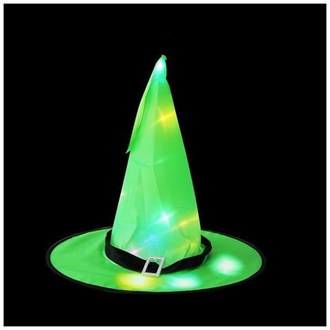 SLOWMOOSE - Led Incandescente, Cappello Da Strega Per La Decorazione Della  Festa Di Halloween (38 * 37,5 Cm) [ verde] - ePRICE