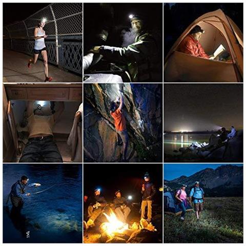 Le Corpo Torcia Ricaricabile Leggera Lampada Frontale Con Red Spie 5 Modalit Di Illuminazione Impermeabile Vestito Per Bicicletta Da Corsa Descursione Di Campeggio Pesca E Molto Altro Cavo Usb Incluso - Foto 4